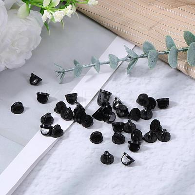 60Pcs Rubber Pin Backs FIND-YW0011-59-1