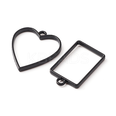 10Pcs Alloy Open Back Bezel Pendants PALLOY-YWC0002-02EB-1