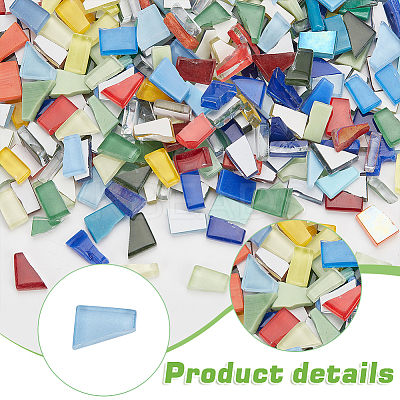 291Pcs 3 Colors Porcelain Mosaic Tiles PORC-WR0001-01A-1