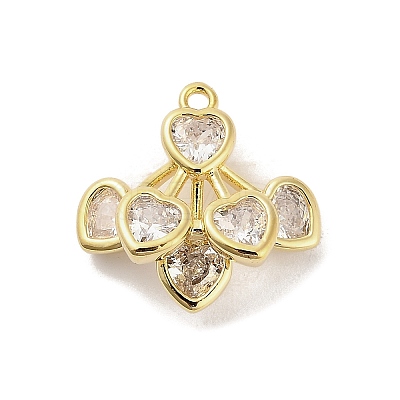 Brass Pendants KK-V006-01G-04-1