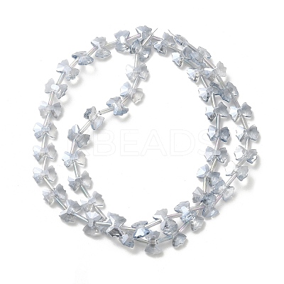 Electroplate Glass Beads EGLA-F163-01-PL01-1