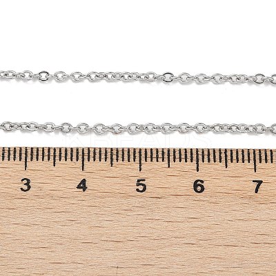 Tarnish Resistant 304 Stainless Steel Cable Chains for Necklace Making X-STAS-P045-05P-1