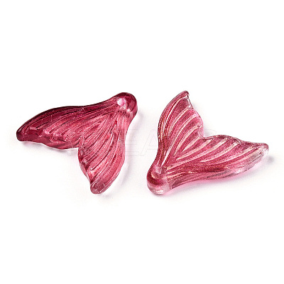 Transparent Spray Painted Glass Pendants X-GLAA-S190-009A-06-1