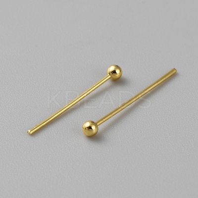100Pcs Brass Ball Head Pins LS-FIND-WH0110-694B-G-1