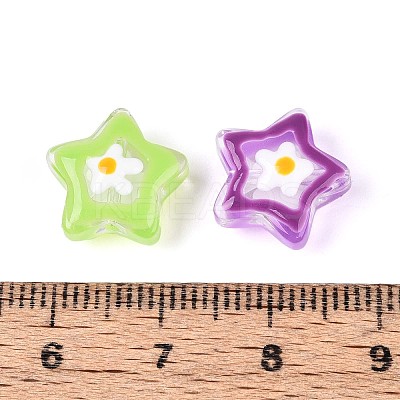 Glass Enamel Beads Strands GLAA-T028-06-1