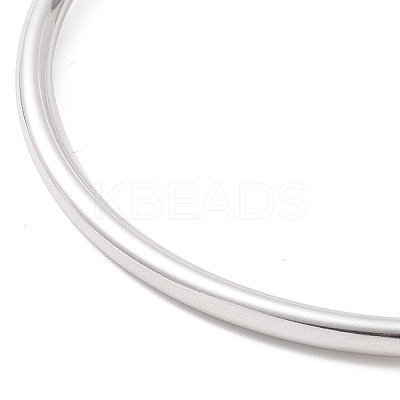 Non-Tarnish Screw End Ball 304 Stainless Steel Wire Open Cuff Bangle LS-BJEW-F435-02P-1