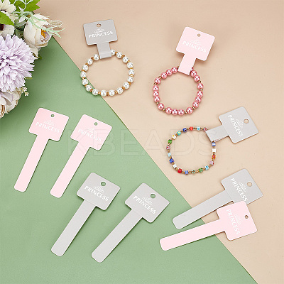 200Pcs 2 Colors Paper Hair Clip Display Cards CDIS-NB0001-35-1