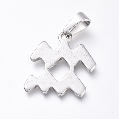 Non-Tarnish 304 Stainless Steel Pendants X-STAS-L210-06L-P-1