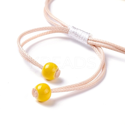 Handmade Dry Pressed Flower Link Bracelet for Girl Women LS-BJEW-C004-01D-1