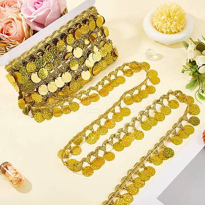 Polyester Ribbons with Flat Round Tassel OCOR-WH20012-53C-1