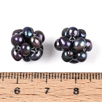 Round Natural Cultured Freshwater Pearl Beads PEAR-N020-10G-1