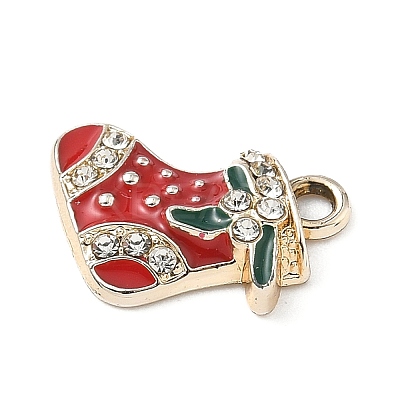 Christmas Themes Alloy Rhinestone Pendants LS-PALLOY-P313-02A-G-1