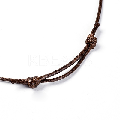 Korean Waxed Polyester Cord Pendants Necklaces NJEW-JN02328-03-1