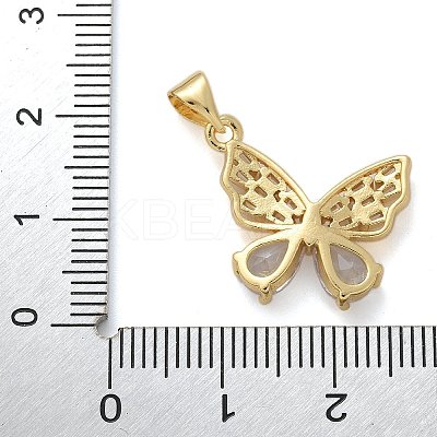 Brass Glass Pendants KK-M319-03G-03-1