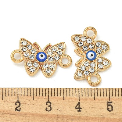 Alloy Blue Enamel Connector Charms ENAM-S003-02E-1
