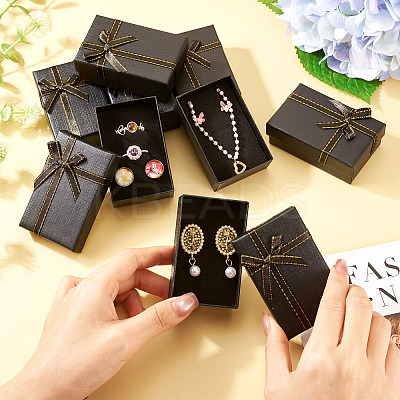 Cardboard Paper Storage Ring Boxes with Velvet Inside CON-TAC0008-02-1
