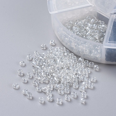 6 Colors 8/0 Glass Seed Beads SEED-X0052-03A-3mm-1