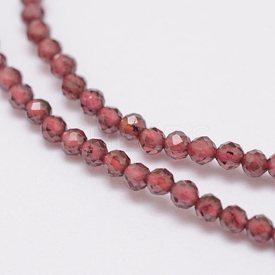 Natural Garnet Beads Strands LS-G-E351-03-1