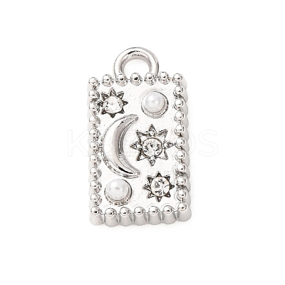 Alloy Rhinestone Charms RB-CBA7F7E-07P-1