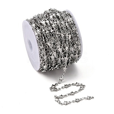 Tarnish Resistant 304 Stainless Steel Link Chains CHS-K001-40-1