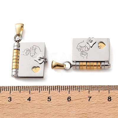 304 Stainless Steel Pendants SA-CBA694E-01GP-01-1
