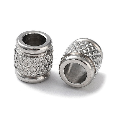 Non-Tarnish 303 Stainless Steel European Beads STAS-Q302-20A-P-1