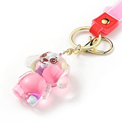 Dog Acrylic Pendant Keychain KEYC-G050-03LG-1