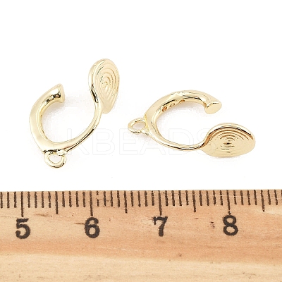 Brass Clip-on Earring Findings LS-KK-K371-27A-G-1
