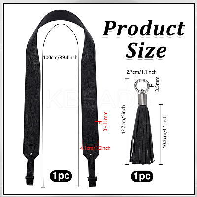1Pc PU Leather Bag Handles DIY-PH0017-48B-1