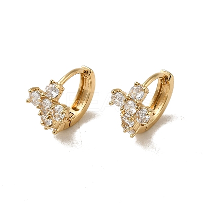 KC Gold Plated Brass Micro Pave Cubic Zirconia Hoop Earring EJEW-L271-11KCG-01-1