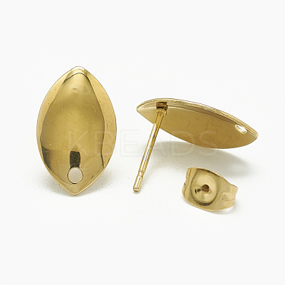 304 Stainless Steel Stud Earring Findings STAS-Q225-18G-1