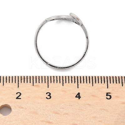Non-Tarnish 304 Stainless Steel Adjustable Rings RJEW-K245-49P-1