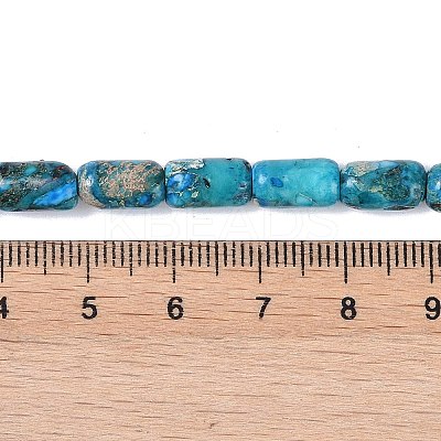 Dyed Synthetic Imperial Jasper Beads Strands G-P529-B01-01-1