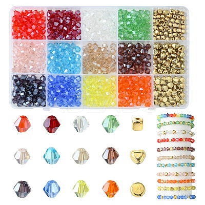 DIY Glass Beads Bracelets Jewelry Making Kit DIY-FS0007-70-1