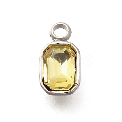 304 Stainless Steel Pendants STAS-Q346-03P-07-1