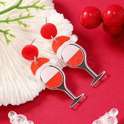Christmas Acrylic Stud Earrings SK8065-12-1