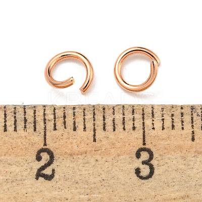 304 Stainless Steel Open Jump Rings STAS-O107-06RG-F-1