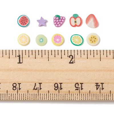 60G 10 Style Handmade Polymer Clay Nail Art Decoration CLAY-FS0001-31-1
