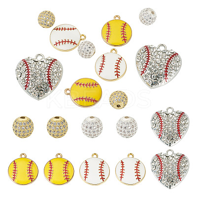 Baseball Sport Theme DIY Jewelry Making Findings Kits DIY-TA0011-99-1