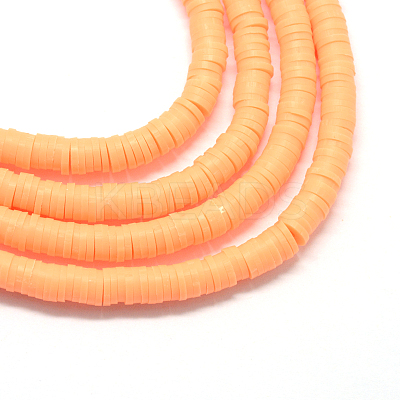Handmade Polymer Clay Beads X-CLAY-R067-6.0mm-11-1