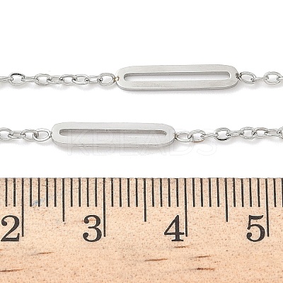 304 Stainless Steel Link Chain Necklaces for Women Men NJEW-K292-01P-1