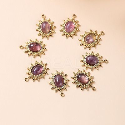 Bohemia Style Natural Amethyst Pendants LS-BOHO-PW0001-060F-01-1