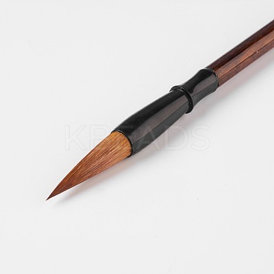 Wood Chinese Calligraphy Brushes Pen AJEW-WH0049-C03-1