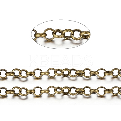 Brass Rolo Chains X-CHC-S008-002B-AB-1