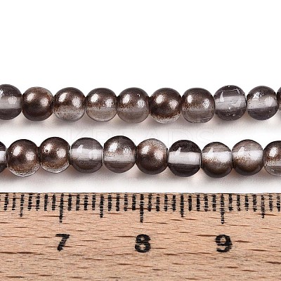 Baking Paint Transparent Glass Beads X1-DGLA-N011-4mm-09-1