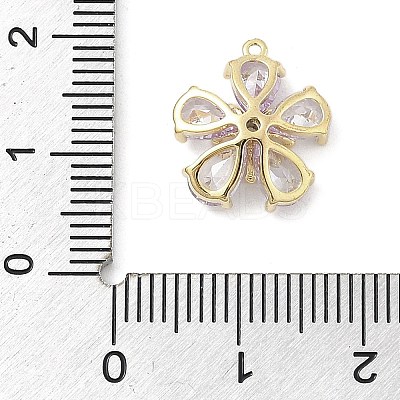 Brass Micro Pave Cubic Zirconia Pendants KK-S514-02D-G-1