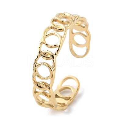 304 Stainless Steel Hollow Open Cuff Rings RJEW-D002-02G-1