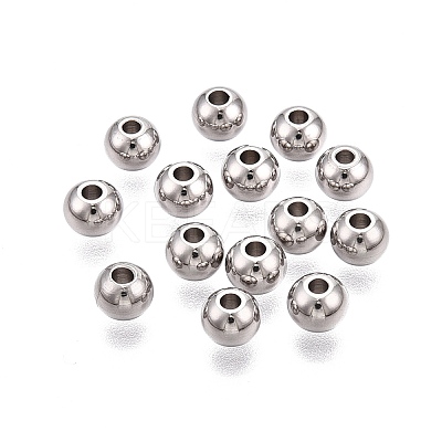 Tarnish Resistant 201 Stainless Steel Beads STAS-R033-5mm-1