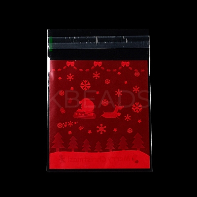 Christmas Theme Plastic Bakeware Bag OPP-Q004-03F-1