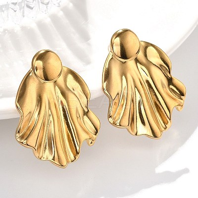 304 Stainless Steel Studs Earrings for Women EJEW-K306-25G-1